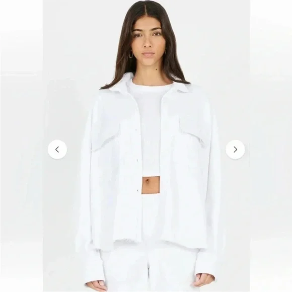 Cotton Citizen Brooklyn Button-Down Shirt Jacket - Size Small Oversized - Picture 3 of 13